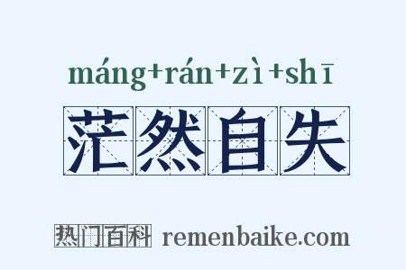 茫然自失是什么意思的图片